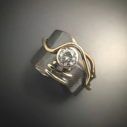 Βαθύ - Δαχτυλίδι Vintage Silver Glow