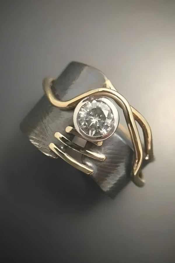 Βαθύ - Δαχτυλίδι Vintage Silver Glow