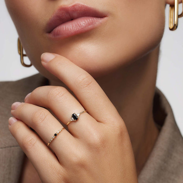 Δαχτυλίδι Spinell Baguette σε Χρυσό 14k