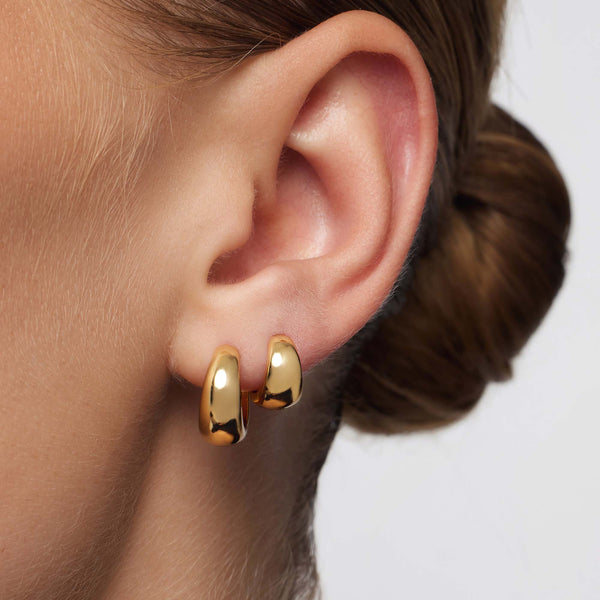 Rue Hoops | 18k Gold