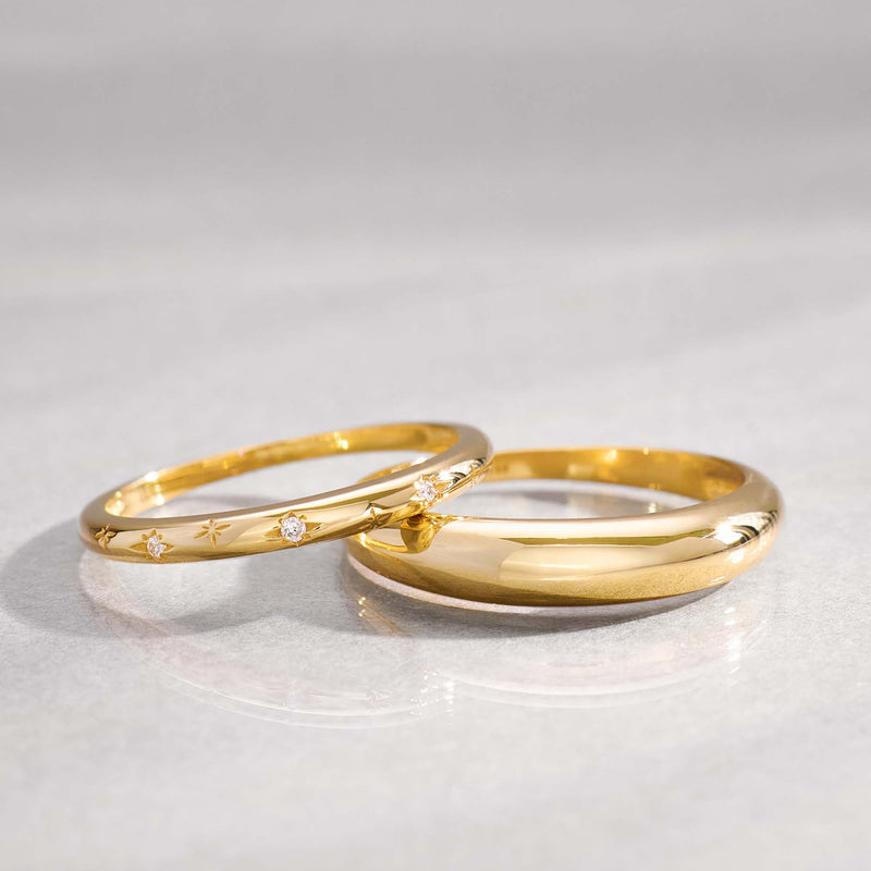 Δαχτυλίδι Midi-Kuppel σε 14k Χρυσό