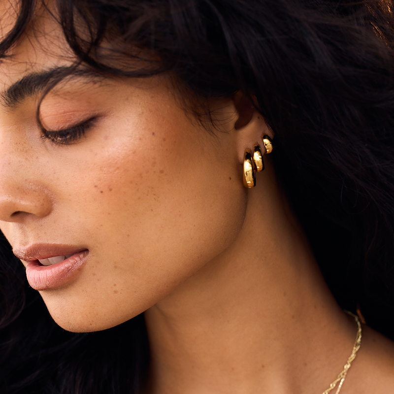 Rue Hoops | 18k Gold