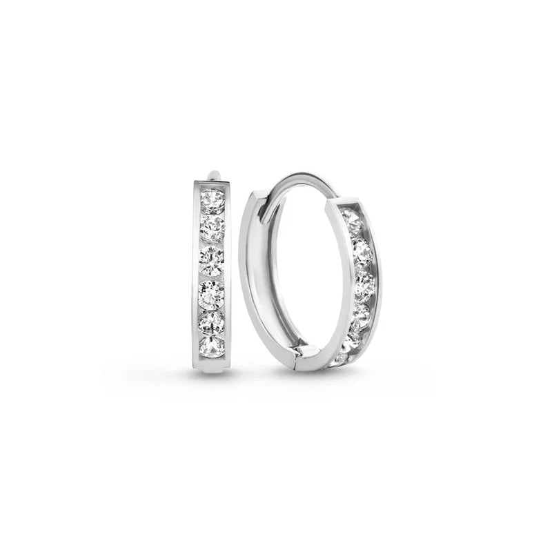 Σετ Σκουλαρίκια Dara Brillane από Λευκό Χρυσό 14k