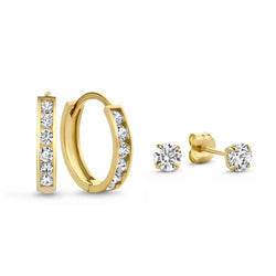 Σετ Σκουλαρίκια Dara Brillane από Στόνι | Χρυσός 14k