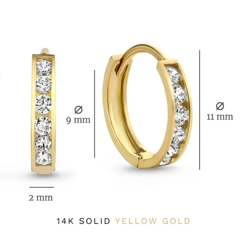 Σετ Σκουλαρίκια Dara Brillane από Στόνι | Χρυσός 14k