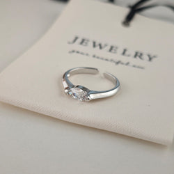 Δαχτυλίδι Aya Sterling | Λευκό Χρυσό 16k