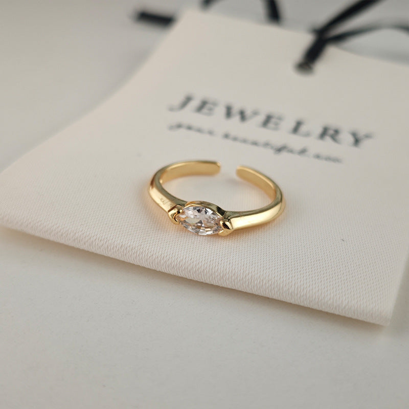 Δαχτυλίδι Aya Sterling | Λευκό Χρυσό 16k