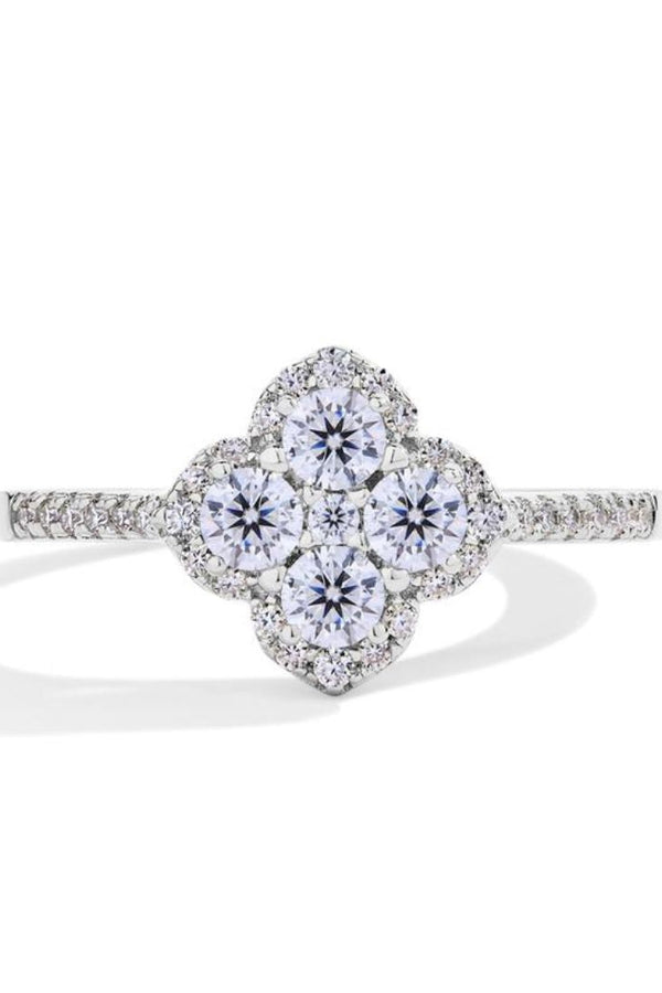Δαχτυλίδι Soraya Clover | Λευκό χρυσό 18k
