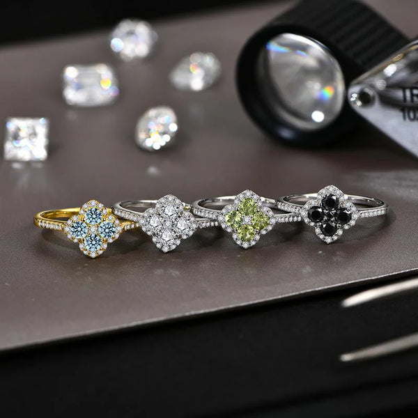 Δαχτυλίδι Soraya Clover | Λευκό χρυσό 18k