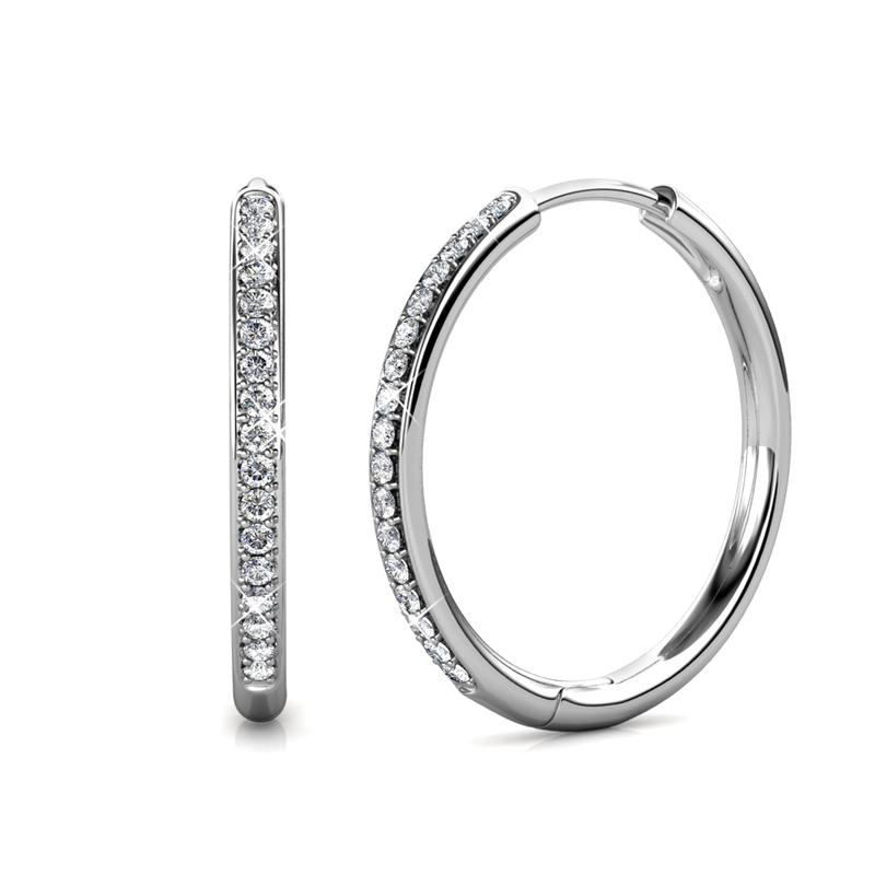 Σκουλαρίκια Sorel Pave | Λευκό Χρυσό 14k