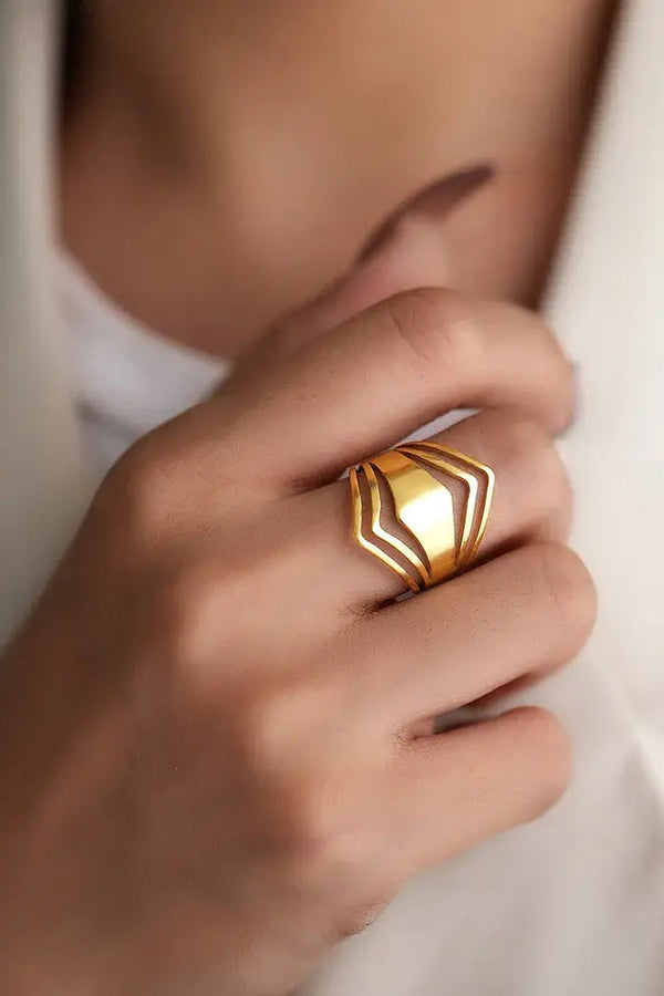 Elegant Χρυσό Δαχτυλίδι