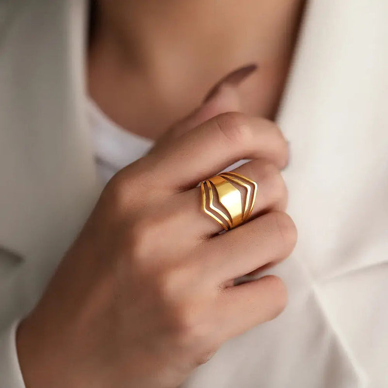 Elegant Χρυσό Δαχτυλίδι