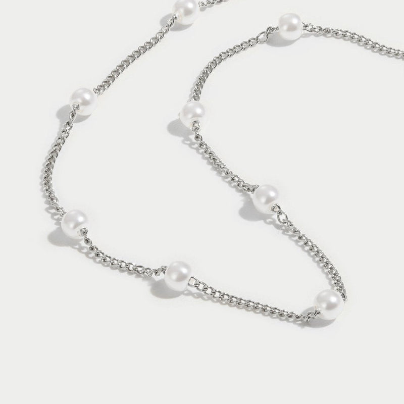 Κολιέ Nura Pearl Silver