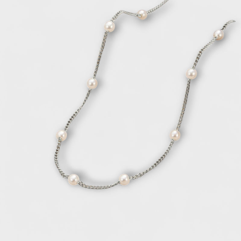 Κολιέ Nura Pearl Silver