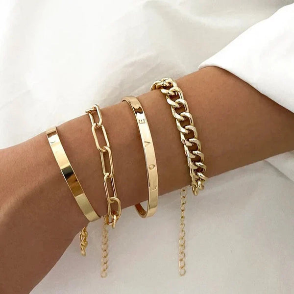 Σετ Βραχιολιών Elan Mercer | Χρυσός 18k