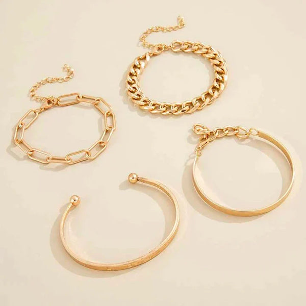 Σετ Βραχιολιών Elan Mercer | Χρυσός 18k