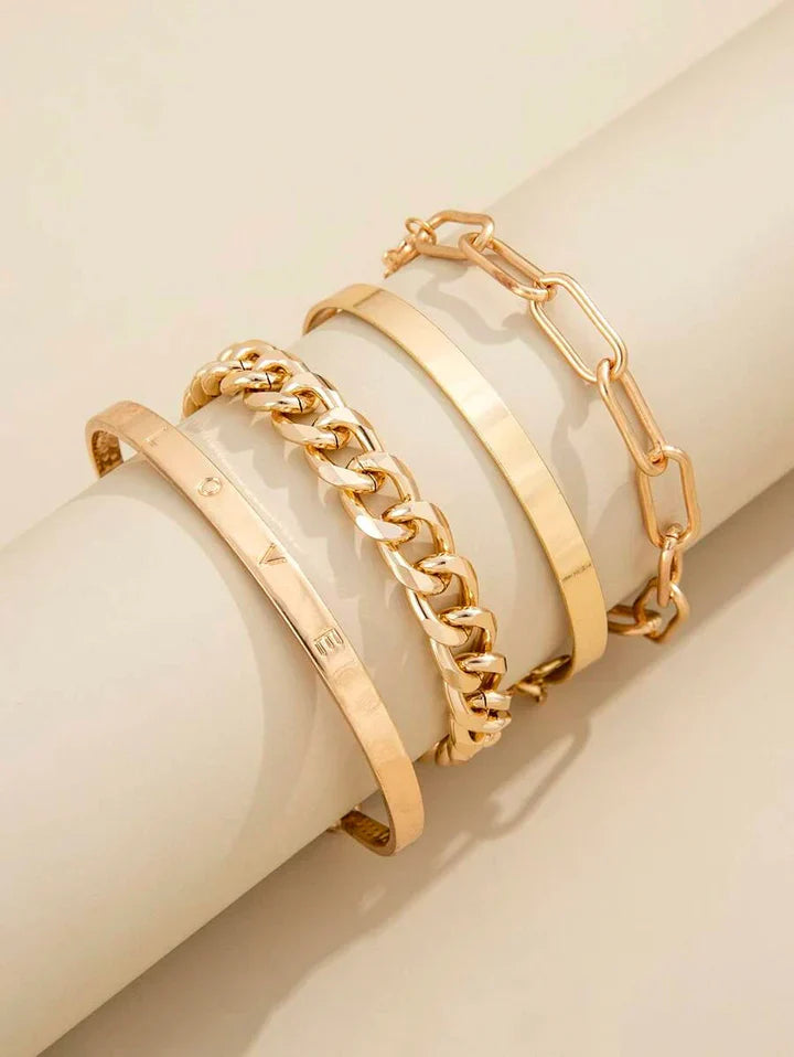Σετ Βραχιολιών Elan Mercer | Χρυσός 18k