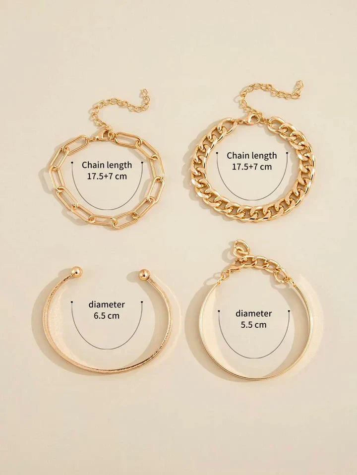 Σετ Βραχιολιών Elan Mercer | Χρυσός 18k