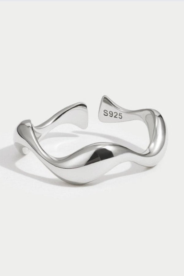 Ανα Adjustable Δαχτυλίδι Silver Wave
